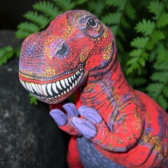 Vintage 1992 Applause Dinosaur Giants Tyrannosaurus T Rex 14" Stands Alone - Picture 6 of 6